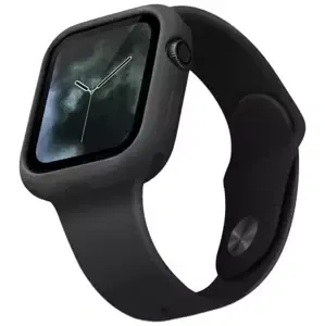 Kryt UNIQ Lino Apple Watch Series 4/5/6/SE 44mm ash black (UNIQ-44MM-LINOBLK)