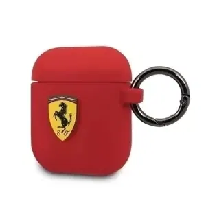 Pouzdro Ferrari FESACCSILSHRE AirPods cover red Silicone (FESACCSILSHRE)