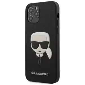 Kryt Karl Lagerfeld KLHCP12LSAKHBK iPhone 12 Pro Max 6,7" black hardcase Saffiano Ikonik Karl`s Head (KLHCP12LSAKHBK)