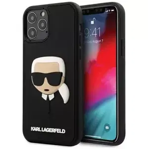 Kryt Karl Lagerfeld KLHCP12MKH3DBK iPhone 12 /12 Pro 6,1" black hardcase 3D Rubber Karl`s Head (KLHCP12MKH3DBK)