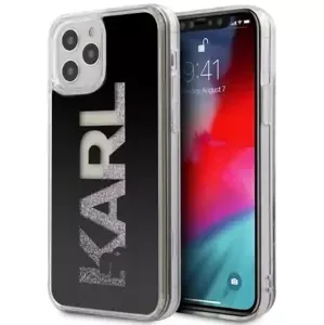 Kryt Karl Lagerfeld KLHCP12MKLMLBK iPhone 12/12 Pro 6,1" black hardcase Karl Logo Glitter (KLHCP12MKLMLBK)
