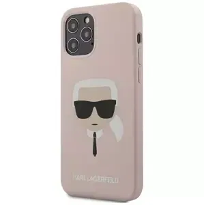 Kryt Karl Lagerfeld KLHCP12MSLKHLP iPhone 12/12 Pro 6,1" light pink hardcase Silicone Karl`s Head (KLHCP12MSLKHLP)