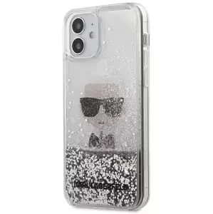 Kryt Karl Lagerfeld KLHCP12SGLIKSL iPhone 12 mini 5,4" silver hardcase Ikonik Liquid Glitter (KLHCP12SGLIKSL)