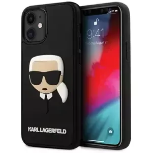 Kryt Karl Lagerfeld KLHCP12SKH3DBK iPhone 12 mini 5,4" black hardcase 3D Rubber Karl`s Head (KLHCP12SKH3DBK)