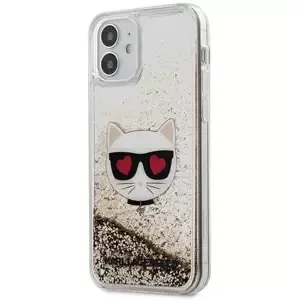 Kryt Karl Lagerfeld KLHCP12SLCGLGO iPhone 12 mini 5,4" gold hardcase Liquid Glitter Choupette (KLHCP12SLCGLGO)