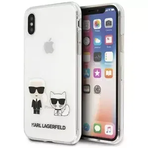 Kryt Karl Lagerfeld KLHCPXCKTR iPhone X/Xs hardcase Transparent Karl & Choupette (KLHCPXCKTR)