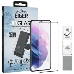 Ochranné sklo Eiger 3D GLASS Case Friendly Tempered Glass Screen Protector for Samsung Galaxy S21 Ultra (EGSP00699)