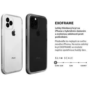 Kryt LAUT  Exoframe – kryt na iPhone 11 Pro, stříbrný