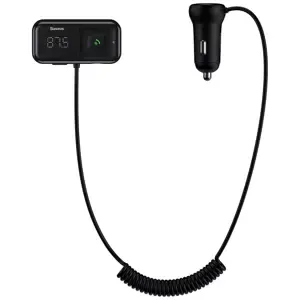 Nabíječka Baseus T typed S-16 wireless MP3 car charger Black (6953156220058)