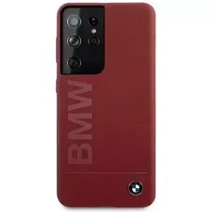 Kryt Case BMW BMHCS21LSLBLRE S21 Ultra G998 red hardcase Silicone Signature Logo (BMHCS21LSLBLRE)