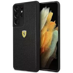 Kryt Ferrari FESPEHCS21LBK S21 Ultra G996 black hardcase On Track Perforated (FESPEHCS21LBK)