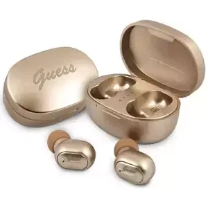 Sluchátka Guess headphones Bluetooth GUTWST30GO TWS + Docking Station gold (GUTWST30GO)