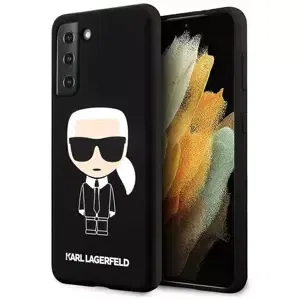 Kryt Karl Lagerfeld KLHCS21MSLFKBK S21+ G996 hardcase black Silicone Iconic (KLHCS21MSLFKBK)