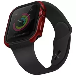 Kryt UNIQ case Valencia Apple Watch Series 4/5/6/SE 44mm. crimson red (UNIQ-44MM-VALRED)