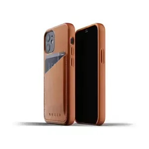 Kryt MUJJO Full Leather Wallet Case for iPhone 12 mini - Tan (MUJJO-CL-014-TN)