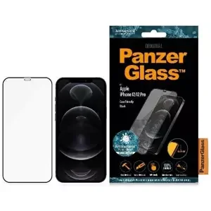 Ochranné sklo PanzerGlass Pro E2E Super+ iPhone 12/12 Pro Case Friendly AntiBacterial MicroFracture black (PRO2711)