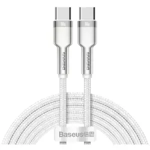 Kabel Cable USB-C to USB-C Baseus Cafule, 100W, 2m (white)
