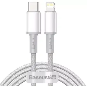 Kabel USB-C to Lightning Baseus High Density Braided Cable, 20W, PD, 2m (white)