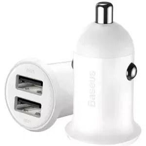 Nabíječka do auta Baseus Grain Pro Car Charger 2x USB 4.8A (white) (6953156202016)