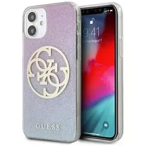 Kryt Guess GUHCP12SPCUGLBPG iPhone 12 mini 5,4" blue hard case Glitter Gradient 4G Circle Logo (GUHCP12SPCUGLBPG)