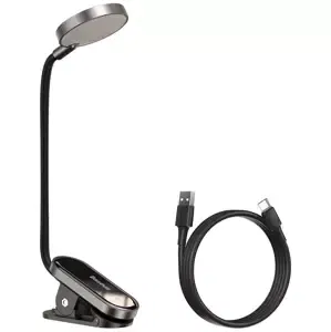 Baseus (DGRAD-0G) Comfort Reading Mini Clip Lamp (dark gray) (6953156223523)