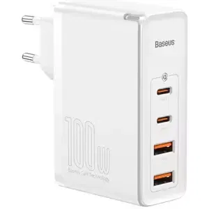 Nabíječka Baseus GaN2 Pro Quick Travel Charger 2x USB + 2x USB-C, 100W, EU (white)