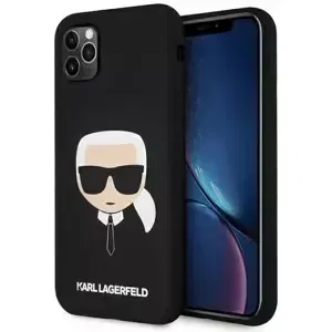 Kryt Karl Lagerfeld KLHCN65SLKHBK iPhone 11 Pro Max black hardcase Silicone Karl`s Head (KLHCN65SLKHBK)