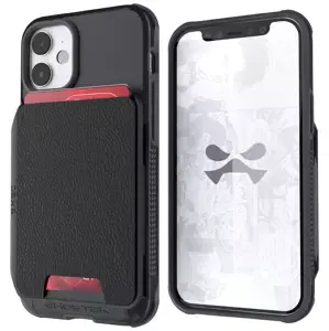 Kryt Ghostek Exec4 Black Leather Flip Wallet Case for Apple iPhone 12 Mini