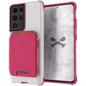 Kryt Ghostek Exec4 Pink Leather Flip Wallet Case for Samsung Galaxy S21 Ultra