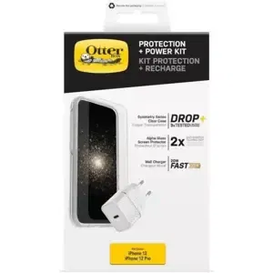 Kryt KIT APPLE IPHONE 12 PRO MAX WHT/SC ALPHA GLASS UK USB-C 20W CHARGER (78-80510)