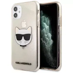 Kryt Karl Lagerfeld KLHCN61CHTUGLGO iPhone 11 gold hardcase Glitter Choupette (KLHCN61CHTUGLGO)