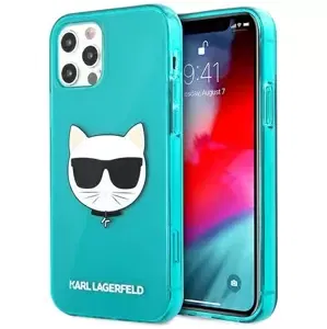 Kryt Karl Lagerfeld KLHCP12LCHTRB iPhone 12 Pro Max 6,7" blue hardcase Glitter Choupette Fluo (KLHCP12LCHTRB)