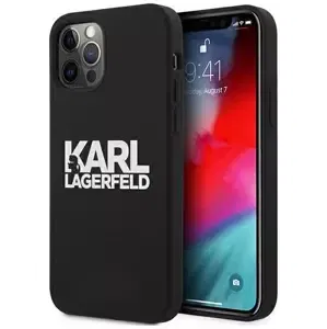 Kryt Karl Lagerfeld KLHCP12LSLKLRBK iPhone 12 Pro Max 6,7" Silicone Stack Logo black (KLHCP12LSLKLRBK)