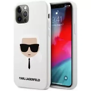 Kryt Karl Lagerfeld KLHCP12MSLKHWH iPhone 12/12 Pro 6,1" white hardcase Silicone Karl`s Head (KLHCP12MSLKHWH)