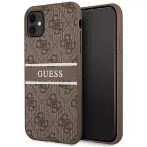 Kryt Guess GUHCN614GDBR iPhone 11 6,1" brown hardcase 4G Stripe (GUHCN614GDBR)