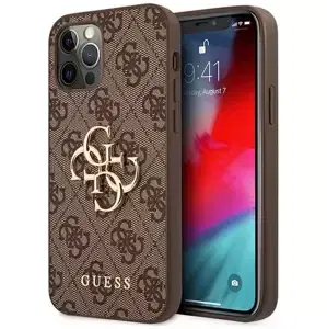 Kryt Guess GUHCP12L4GMGBR iPhone 12 Pro Max 6,7" brown hardcase 4G Big Metal Logo (GUHCP12L4GMGBR)