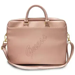 Guess Bag GUCB15PUSASPI 15" pink Saffiano Script (GUCB15PUSASPI)