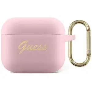 Guess GUA3SSSI AirPods 3 cover pink Silicone Vintage Script (GUA3SSSI)