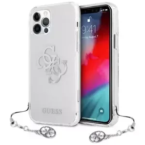 Kryt Guess GUHCP12LKS4GSI iPhone 12 Pro Max 6,7" Transparent hardcase 4G Silver Charms Collection (GUHCP12LKS4GSI)