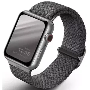 Řemínek UNIQ strap Aspen Apple Watch 40/38mm Braided granite grey (UNIQ-40MM-ASPGRY)