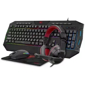 Herní klávesnice Gaming set 4in1 Havit GAMENOTE KB501CM headphones + keyboard + mouse + mouse pad