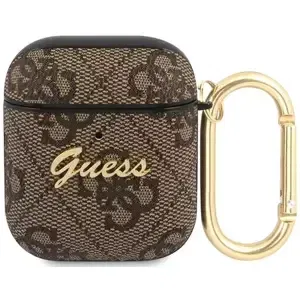 Guess GUA24GSMW AirPods cover brown 4G Script Metal Collection (GUA24GSMW)