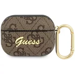 Guess GUAP4GSMW AirPods Pro cover brown 4G Script Metal Collection (GUAP4GSMW)