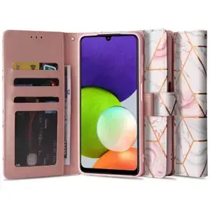 Pouzdro TECH-PROTECT WALLET GALAXY A22 4G / LTE MARBLE