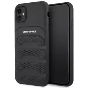 Kryt AMG AMHCN61GSEBK iPhone 11 6,1" black hardcase Leather Debossed Lines (AMHCN61GSEBK)