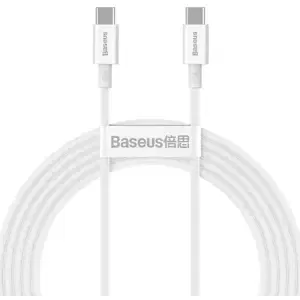 Kabel Baseus Superior Series Cable USB-C to USB-C, 100W, 2m (white) (6953156208469)