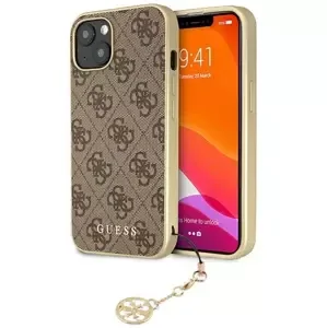Kryt Guess GUHCP13MGF4GBR iPhone 13 6,1" brown hardcase 4G Charms Collection (GUHCP13MGF4GBR)