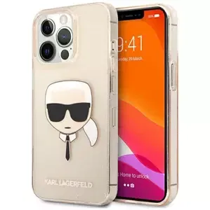 Kryt Karl Lagerfeld KLHCP13LKHTUGLGO iPhone 13 Pro / 13 6,1" gold hardcase Glitter Karl`s Head (KLHCP13LKHTUGLGO)