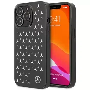 Kryt Mercedes MEHCP13XESPBK iPhone 13 Pro Max 6,7" black hardcase Silver Stars Pattern (MEHCP13XESPBK)