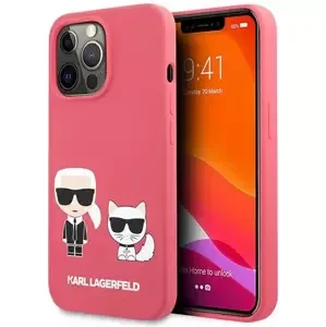 Kryt Karl Lagerfeld KLHCP13LSSKCP iPhone 13 Pro / 13 6,1" hardcase pink Silicone Karl & Choupette (KLHCP13LSSKCP)